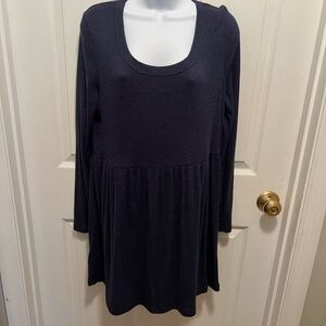 bebe Black Long Sleeve Dress